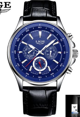 New LIGE Mens Watch