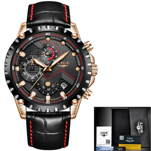 LIGE Top Brand Luxury Watch