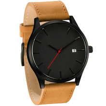 Load image into Gallery viewer, Low-key watches Minimalist Connotation Leather Men's Quartz Wristwatch