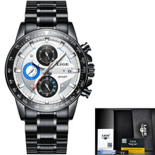 Load image into Gallery viewer, LIGE Mens Watches Fashion Sport Quartz Clock
