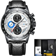 Load image into Gallery viewer, LIGE Mens Watches Fashion Sport Quartz Clock