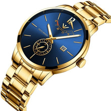 Load image into Gallery viewer, NIBOSI Simple Gold Watch Men