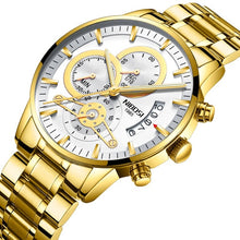 Load image into Gallery viewer, NIBOSI Gold Watch Men